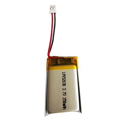 Батарея Lipo лития полимера LP052030 3.7V 250mAh перезаряжаемые для Bluetooth
