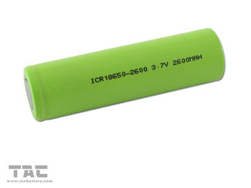 верхняя часть высокой энергии 3.7V ICR18650 блока батарей иона лития 2600mAh плоская