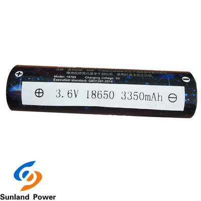 Батарея ICR18650 3.6V 3350mah иона Li OEM цилиндрическая с терминалом USB