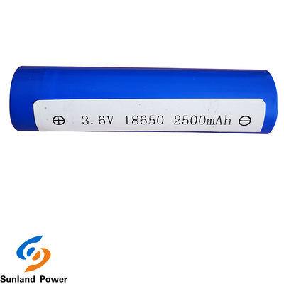 Батарея ICR18650 3.6V 2500mah иона лития перезарядки цилиндрическая с терминалом USB