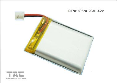 Мягкая батарея пакета 3.2В ЛиФеПО4 с соединителем 70160220 20Ах для солнечной энергии