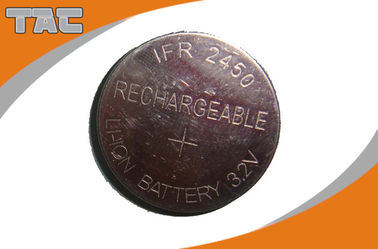 Перезаряжаемые батарея ЛФР2450 80мАх 3.2В клетки монетки лития для домена ИОТ
