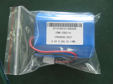 блок батарей фосфорнокислого железа лития 6.4V 3.3Ah для домашней солнечной системы
