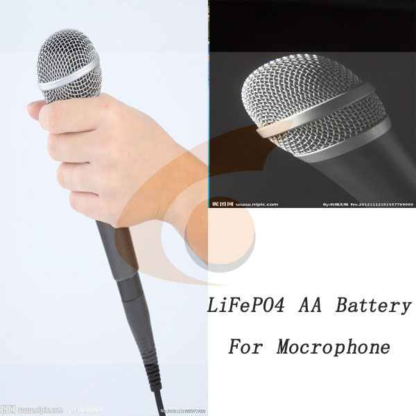 Батарея ЛиФеПО4 АА для микрофона