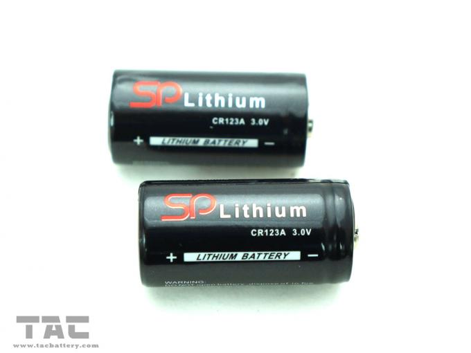 Батарея лития Li-MnO2 жизни длительного цикла 3.0V CR123A 1300mAh TAC основная