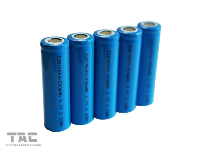 Иона лития большой емкости батарея перезаряжаемые 3.7В 14500/АА цилиндрическая