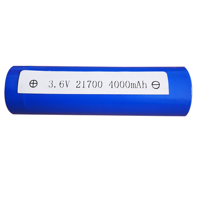 Батарея ICR21700 3.6V 4000mah голубого лития цилиндрическая с USB 300 раз задействует жизнь