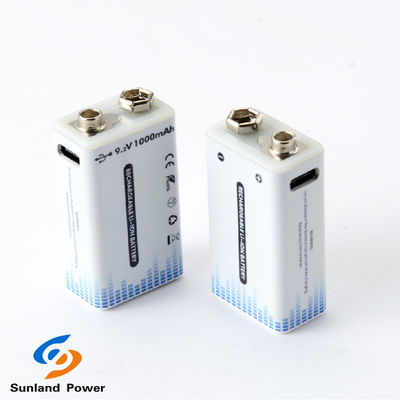 9В перезаряжаемая литий-ионная батарея портативный USB C / Type C соединитель