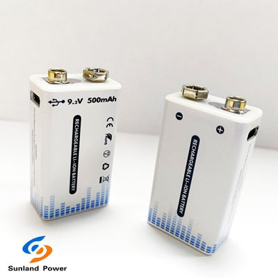 9В перезаряжаемая литий-ионная батарея портативный USB C / Type C соединитель