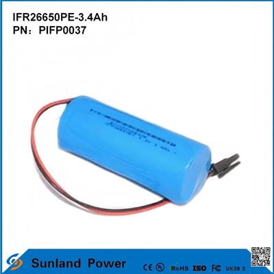 IFR26650PE-3.4Ah 3.2V LiFePO4 аккумуляторная батарея для солнечного света фонарик круг жизни 2000 раз