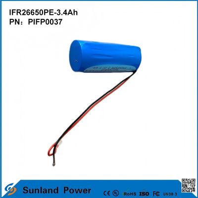 IFR26650PE-3.4Ah 3.2V LiFePO4 аккумуляторная батарея для солнечного света фонарик круг жизни 2000 раз