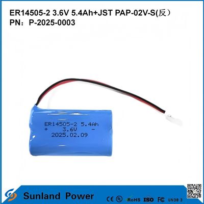 3.6V 5.4AH ER14505-2 Первичная батарея Высокое и стабильное рабочее напряжение