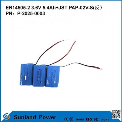 3.6V 5.4AH ER14505-2 Первичная батарея Высокое и стабильное рабочее напряжение