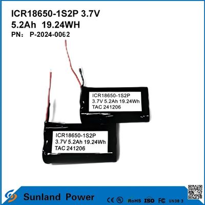 ICR18650-1S2P 3.7V 5.2AH 19.24WH перезаряжаемая батарея