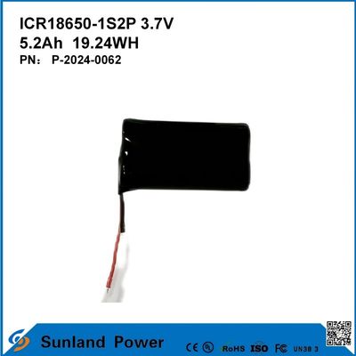 ICR18650-1S2P 3.7V 5.2AH 19.24WH перезаряжаемая батарея
