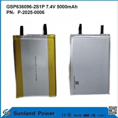Перезаряжаемая литий-ионная батарея GSP636096-2S1P 7.4V И 5000mAh Для электростанций Внешние электронные устройства Фонарик Освещение Малое электронное оборудование