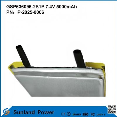 Перезаряжаемая литий-ионная батарея GSP636096-2S1P 7.4V И 5000mAh Для электростанций Внешние электронные устройства Фонарик Освещение Малое электронное оборудование