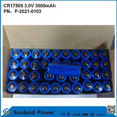 CR17505 3.0V 3000mAh Для умных приборов Медицинское оборудование Транспорт и логистика Умная мебель Высокая емкость Стабильная производительность разряда Выход напряжения Долгий срок службы