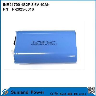 INR21700 1S2P 3.6V 10Ah высокоскоростной разряд, подходящий для высокомощных устройств!