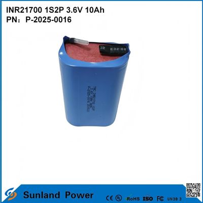 INR21700 1S2P 3.6V 10Ah высокоскоростной разряд, подходящий для высокомощных устройств!