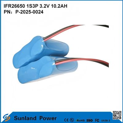 Большое количество аккумуляторов IFR26650 1S3P 3.2V 10.2Ah,доступные для систем хранения энергии OEM,электрических инструментов и резервного питания