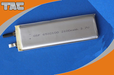 GSP6532100 3.7V 2100mAh литий-ионные полимерные батареи клетки