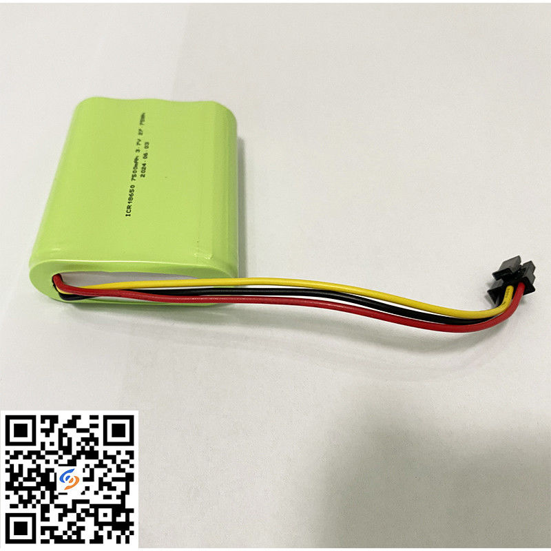 18650 Литий-ионный аккумулятор 1S3P 3.7V 7500mAh Литий-ионные аккумуляторы Пройдите UL2054 Сертификат