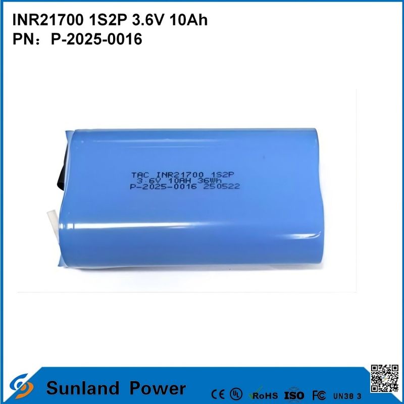 INR21700 1S2P 3.6V 10Ah высокоскоростной разряд, подходящий для высокомощных устройств!