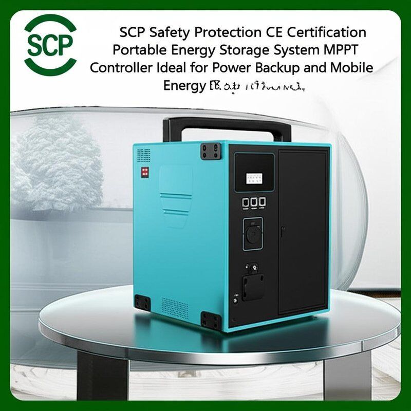 SCP Safety Protection CE Certification Portable Energy Storage System MPPT Controller Type Ideal for Power Backup and Mobile Energy Solutions