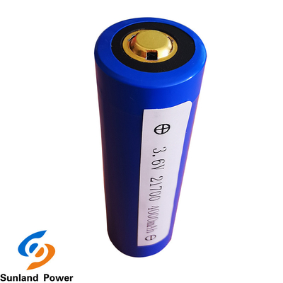 Батарея ICR21700 3.6V 4000mah голубого лития цилиндрическая с USB 300 раз задействует жизнь