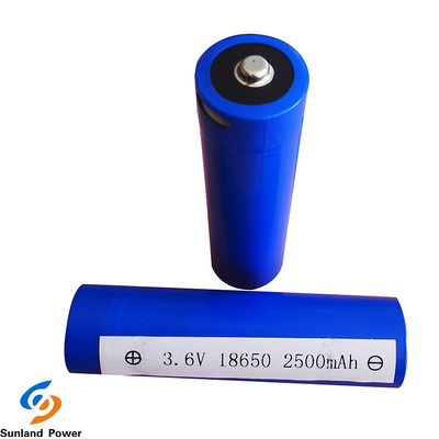 Батарея ICR18650 3.6V 2500mah иона лития перезарядки цилиндрическая с терминалом USB