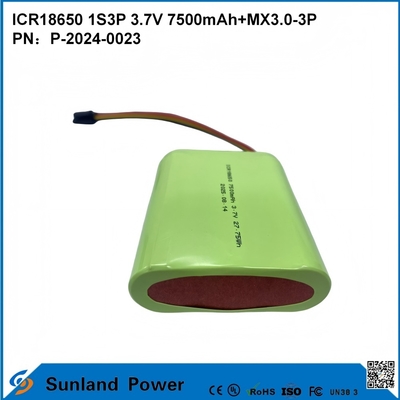 CR18650 1S3P 3,7 В 7500 мАч+MX3.0-3P-UL2054 БАТАРЕЯ