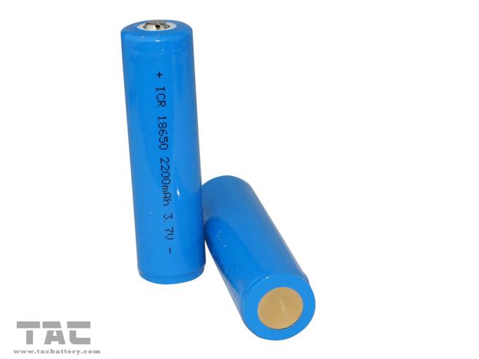 клетки батарей иона лития 3.7В 18650 2200мАх цилиндрические
