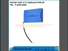 ICR503759 1S2P 3.7V 2400mAh-PHR-2P