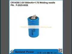 CR14250 3.0V 800mAh+1.75 Сварная игла