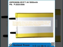 Перезаряжаемая литий-ионная батарея GSP636096-2S1P 7.4V И 5000mAh Для электростанций Внешние электронные устройства Фонарик Освещение Малое электронное оборудование