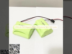 2000 мАч перезаряжаемые батареи NiMH AA с 500 циклами