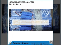ICR14500-3.7V-800mAh-PCM аккумулятор применяется к светодиодным светильникам Цифровые продукты Умные домашние устройства Беспроводные мыши Электрические зубные щетки Бритвы