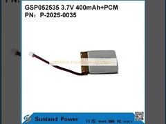 GSP052535 3,7V 400mAh+PCM батарея