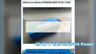 IFR26650 8S2P 25,6 В 7,2 Ач LiFePO4 Питание от аккумулятора